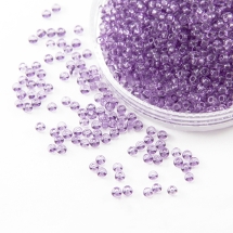 Бисер 20010 Чешский Preciosa 10/0, Прозрачный NT, Фиолетовый, Круглый, (УТ0004318)