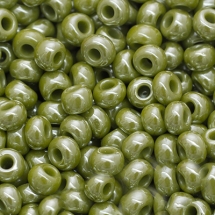 Бисер 58430 Чешский Preciosa 10/0, Непрозрачный блестящий OS, Зеленый, Круглый, (УТ0004321)