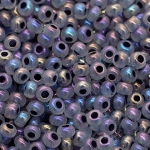 Бісер 57549 Чеський Preciosa 10/0, Непрозорий Райдужний OL, Сірий, Круглий, (УТ0004325)