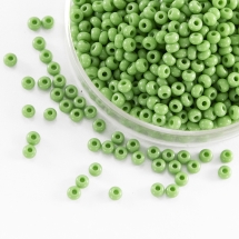 Бісер 53210 Чеський Preciosa 10/0, Природний Непрозорий NO, Зелений, Круглий, (УТ0004329)