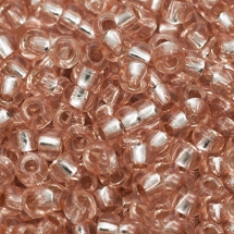 Бісер 78185 Чеський Preciosa 10/0, Прозорий зі срібною смугою TSL, Помаранчевий, Круглий, (УТ0004332)