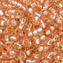 Бісер 78184 Чеський Preciosa 10/0, Прозорий зі срібною смугою TSL, Помаранчевий, Круглий, (УТ0004333)