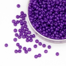 Бисер 17328 Чешский Preciosa 10/0, Алебастр Жемчужный ALTCL, Фиолетовый, Круглый, (УТ0004343)