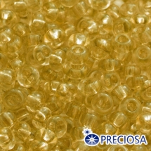 Бисер Preciosa 10/0 цв. 01182, Фасовка 5г, Прозрачный Солгель Окрашенный CSD, Желтый, Круглый, (УТ0004530)
