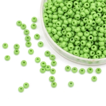 Бісер 53230 Чеський Preciosa 10/0, Природний Непрозорий NO, Зелений, Круглий, (УТ0004369)