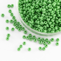 Бісер 53250 Чеський Preciosa 10/0, Природний Непрозорий NO, Зелений, Круглий, (УТ0004370)