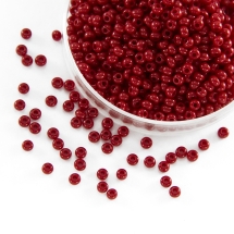 Бісер 93210 Чеський Preciosa 10/0, Природний Непрозорий NO, Червоний, Круглий, (УТ0004374)