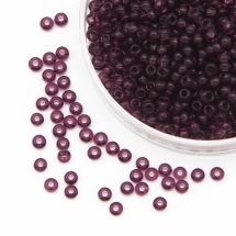 Бисер 20060 Чешский Preciosa 10/0, Прозрачный NT, Фиолетовый, Круглый, (УТ0004375)