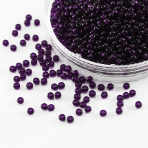 Бісер 20080 Чеський Preciosa 10/0, Прозорий NT, Фіолетовий, Круглий, (УТ0004376)