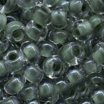 Бисер 38659 Чешский Preciosa 10/0, Прозрачный Окраска из Середины CTC, Зеленый, Круглый, (УТ0004377)