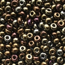Бисер 59115 Чешский Preciosa 10/0, Ирис I, Коричневый, Круглый, (УТ0004392)