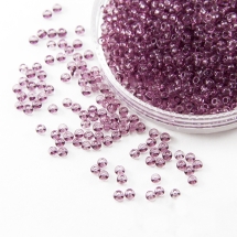 Бисер 01195 Чешский Preciosa 10/0, Прозрачный Солгель Окрашенный CSD, Фиолетовый, Круглый, (УТ0004403)