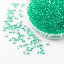 Бісер 01164 Чеський Preciosa 10/0, Прозорий Солгель Пофарбований CSD, Бірюзовий, Круглий, (УТ0004407)