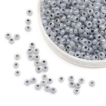 Бісер 37342 Чеський Preciosa 10/0, Алебастр AL, Сірий, Круглий, (УТ0004411)