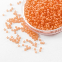 Бісер 02184 Чеський Preciosa 10/0, Алебастр Кольоровий DA, Помаранчевий, Круглий, (УТ0004412)