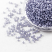 Бісер 02121 Чеський Preciosa 10/0, Алебастр Кольоровий DA, Сірий, Круглий, (УТ0004416)