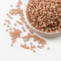 Бисер 02112 Чешский Preciosa 10/0, Алебастр Цветной DA, Коричневый, Круглый, (УТ0004425)