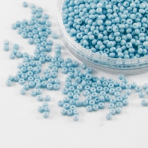 Бісер 03133 Чеський Preciosa 10/0, Солгель Пофарбований SDC, Блакитний, Круглий, (УТ0004445)