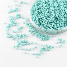 Бисер 03165 Чешский Preciosa 10/0, Солгель Окрашенный SDC, Бирюзовый, Круглый, (УТ0004451)