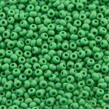 Бісер 53250 Чеський Preciosa 10/0, Непрозорий матовий OM, Зелений, Круглий, (УТ0004472)