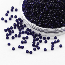 Бисер 30110 Чешский Preciosa 10/0, Прозрачный NT, Синий, Круглый, (УТ0004953)