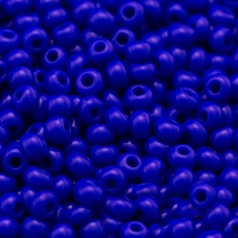 Бісер 33060 Чеський Preciosa 10/0, Природний Непрозорий NO, Синій, Круглий, (УТ0004958)