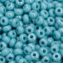 Бисер 64130 Чешский Preciosa 10/0, Непрозрачный Радужный OL, Бирюзовый, Круглый, (УТ0005661)