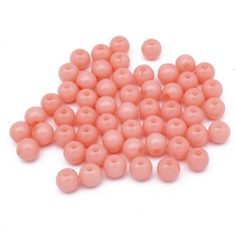 Намистини Акрилові Желейні, Круглі, Колір: Лососевий світлий, Розмір: Діаметр: 12мм, Отвір 2 мм, близько 52шт / 50г, (УТ0005708)