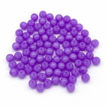 Бусины Акриловые Желейные, Круглые, Цвет: Орхидея, Диаметр: 10мм, Отв-тие 2мм, около 90шт/50г, (УТ0005713)