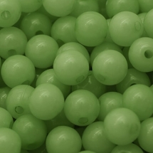 Бусины Акриловые Желейные, Круглые, Цвет: Зеленый, Диаметр: 8мм, Отв-тие 2мм, около 175 шт/50 г, (УТ0005724)