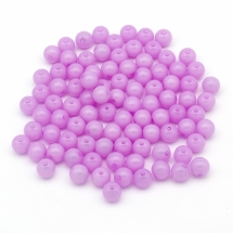 Бусины Акриловые Желейные, Круглые, Цвет: Сиреневый, Диаметр: 10мм, Отв-тие 2мм, около 90шт/50г, (УТ0005717)