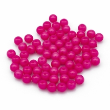 Бусины Акриловые Желейные, Круглые, Цвет: Розовый темный, Диаметр: 8мм, Отв-тие 2мм, около 175 шт/50 г, (УТ0005728)