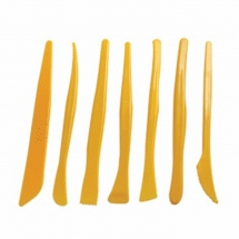 Пластмассовые палочки 7шт/уп, для Лепки из Полимерной Глины, Оранжевые, (УТ0006627)