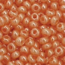 Бисер 17189 Чешский Preciosa 10/0, Алебастр Жемчужный ALTCL, Оранжевый, Круглый, (УТ0009621)