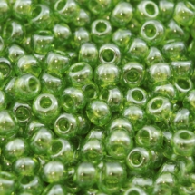 Бісер 56220 Чеський Preciosa 10/0, Прозорий блискучий TS, Зелений, Круглий, (УТ0009664)