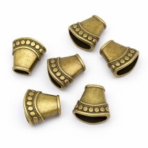 Конус Шапочки для Бусин, Металеві, Колір: Бронза, Розмір: 15.5х16х9мм, Отвір 4мм, (УТ0010137)