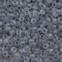 Бисер 38342 Чешский Preciosa 10/0, Матовый Окраска из Середины CTCM, Серый, Круглый, (УТ0010276)