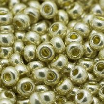 Бисер 18386 Чешский Preciosa 10/0, Солгель Металлик CSM, Желтый, Круглый, (УТ0010321)