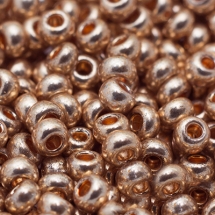 Бисер 18305 Чешский Preciosa 10/0, Солгель Металлик CSM, Золотой, Круглый, (УТ0010328)