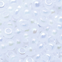 Бісер 57205 Чеський Preciosa 10/0, Непрозорий Райдужний OL, Білий, Круглий, (УТ0010316)