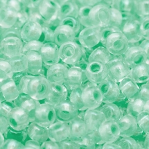 Бісер 58552 Чеський Preciosa 10/0, Прозорий райдужний TR, Зелений, Круглий, (УТ0010313)