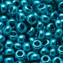 Бісер 18365 Чеський Preciosa 10/0, Солгель Металік CSM, Бірюзовий, Круглий, (УТ0010324)