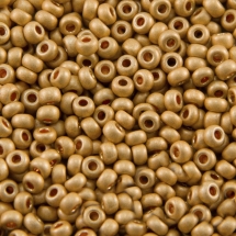 Бисер 18583 Чешский Preciosa 10/0, Металлик Матовый CTMM, Золотой, Круглый, (УТ0010933)