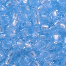 Бисер 38236 Чешский Preciosa 10/0, Прозрачный Окраска из Середины CTC, Голубой, Круглый, (УТ0011257)