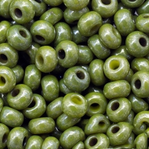 Бисер 83113 Чешский Preciosa 10/0, Непрозрачный Радужный OL, Зеленый, Круглый, (УТ0011269)