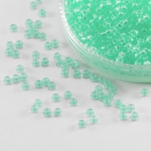 Бисер 08158 Чешский Preciosa 10/0, Кристалл Прозрачный CTCLS, Бирюзовый, Круглый, (УТ0012641)