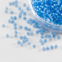Бисер 08136 Чешский Preciosa 10/0, Кристалл Прозрачный CTCLS, Голубой, Круглый, (УТ0012639)