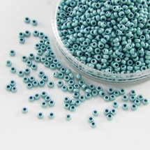 Бисер 18565 Чешский Preciosa 10/0, Металлик Матовый CTMM, Бирюзовый, Круглый, (УТ0012651)