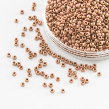 Бисер 18589 Чешский Preciosa 10/0, Металлик Матовый CTMM, Медный, Круглый, (УТ0012653)