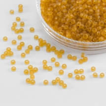 Бисер 10050 Чешский Preciosa 10/0, Прозрачный матовый TM, Коричневый, Круглый, (УТ0015394)